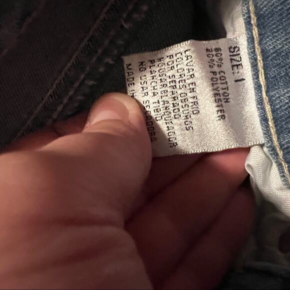 NEW Bamboo Deconstructed & Distressed High Rise Skinny Mom Jeans Juniors Size 1 - Picture 8 of 9